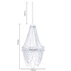 Solar Hanging Crystal Chandelier Outdoor Garden Decorative Lights Powerful Lithium