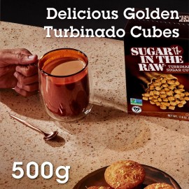 IN THE RAW Sugar In The Raw Turbinado Cane Sugar Cubes, Pure, Gluten Free, 17.6 oz (Pack 1)