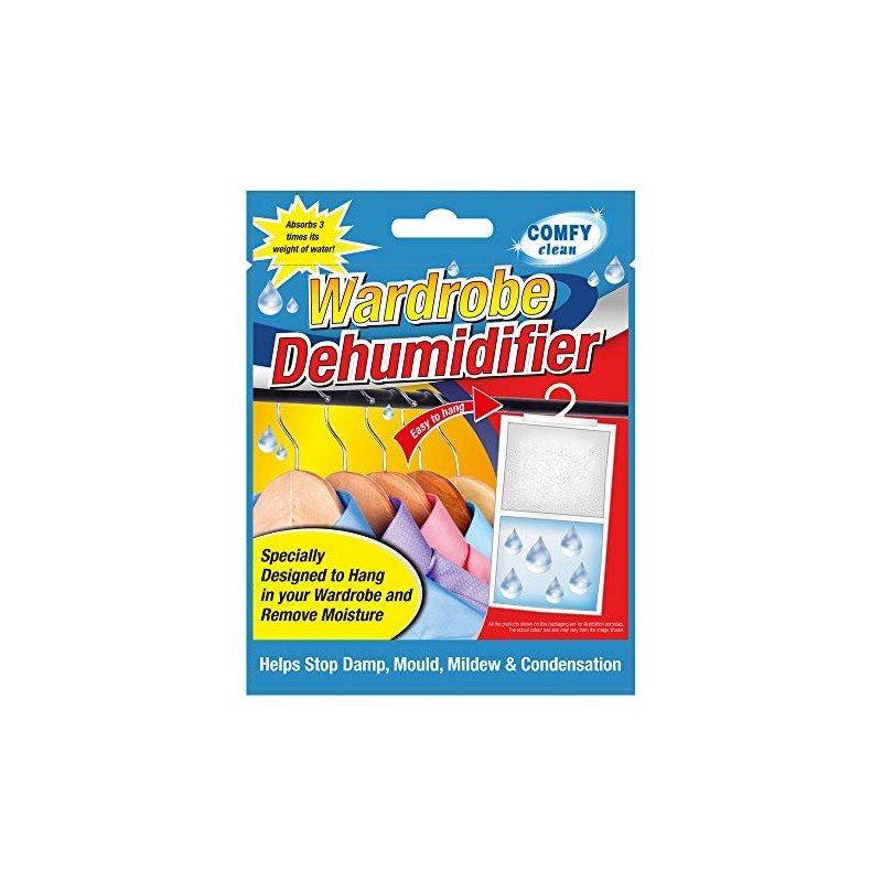 COMFY CLEAN Hanging Wardrobe Dehumidifier | Stops moisture damp mould