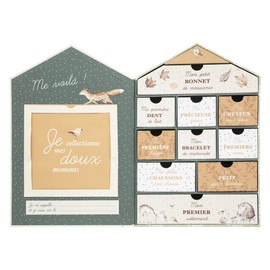 ATMOSPHERA CREATEUR D'INTERIEUR Birth Gift Box Forest Atmosphera, Cardboard, Multicolored, cm