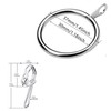 52 Set Metal Curtain Rings Drapery Curtain Hanging Rings with