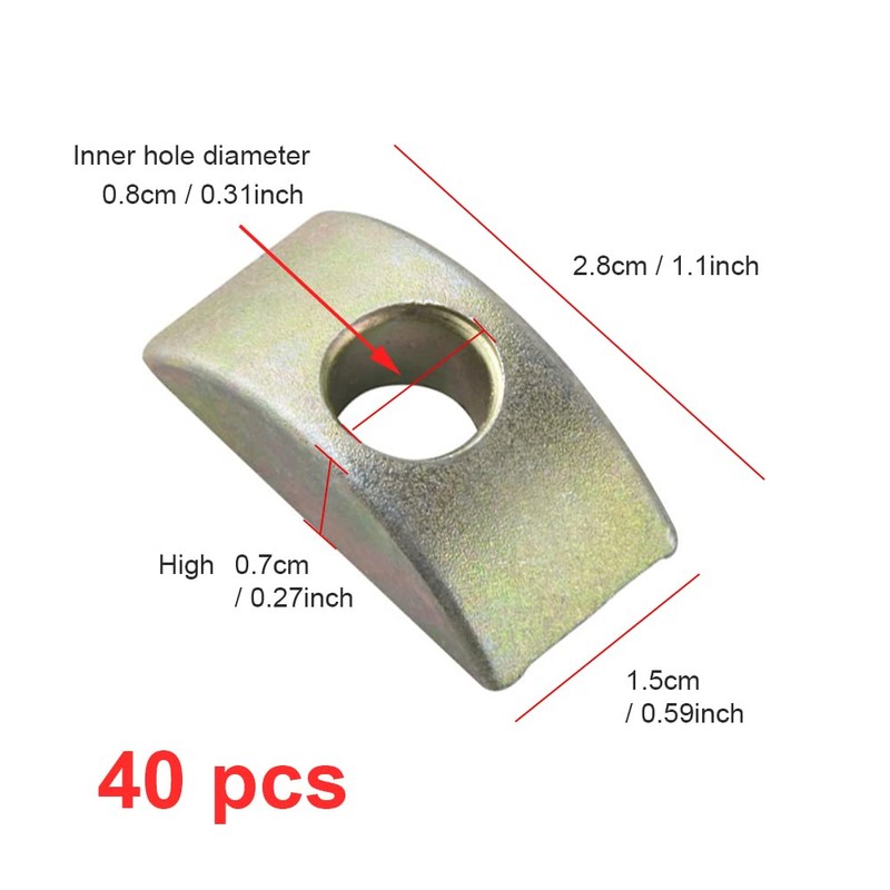 XINGSUI Pack of 40 Half Moon Washers, Screw Nut Connection