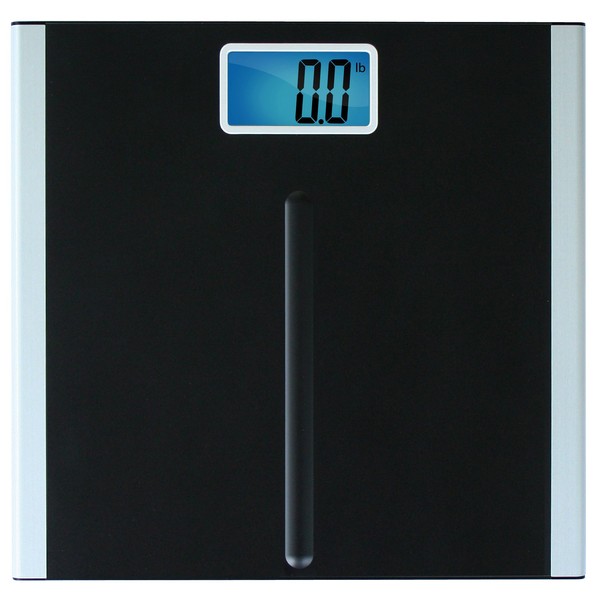 Eat Smart Precision Premium Digital Bathroom Scale with 3.5 inch Readout Display and "Step-On" Technology, Bath Scale for Body Weight, 400 lb Capacity, Black