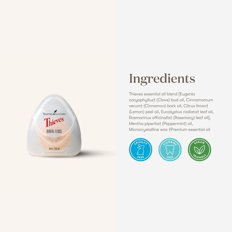 Young Living Thieves Dental Floss - Essential Oil-Infused Oral Care