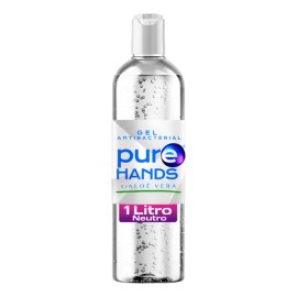 Gel Antibacterial Purehands 1l Aloe Vera Con Dosificador