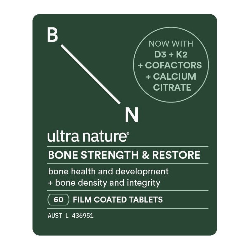 Ultra Nature Bone Strength &Restore 60 Tabs
