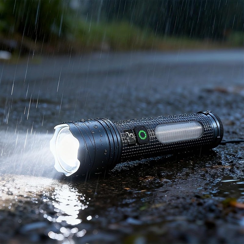 Skywolfeye 2 Pack Rechargeable Flashlights High Lumens, 5 Modes Led