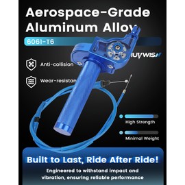 IUVWISN Mini Bike Throttle Kit 7/8" 22mm MiniBike Throttle Assembly + Throttle Cable CNC Quick Twist Universal for Dirt Pit Bike Motorcycle CT200U CT200U-EX BT200X CRF KLX SSR 50 110 125 250 Blue