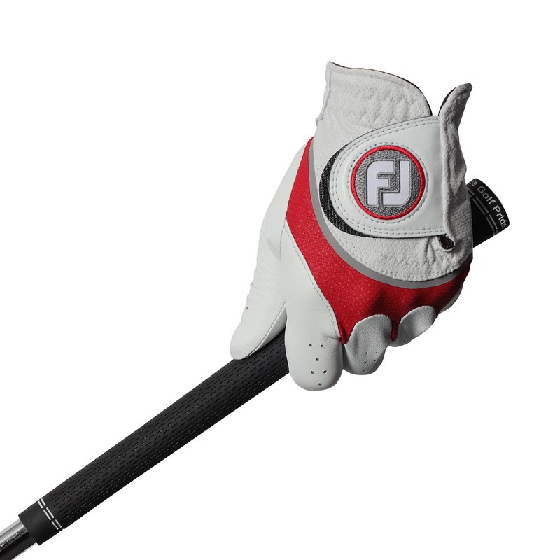 FootJoy Hyperflex Golf Gloves, white/red