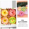 Mikinona 4pcs Relaxing Bath Sea Shower Salt Balls in Doughnut