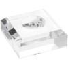 Plymor Clear Acrylic Square Display Base with Indented Circle to