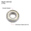 sourcing map 6001ZZ Deep Groove Ball Bearings Z2 12mm x
