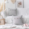 Home Brilliant Grey Euro Shams 24x24 Throw Pillow Covers 24