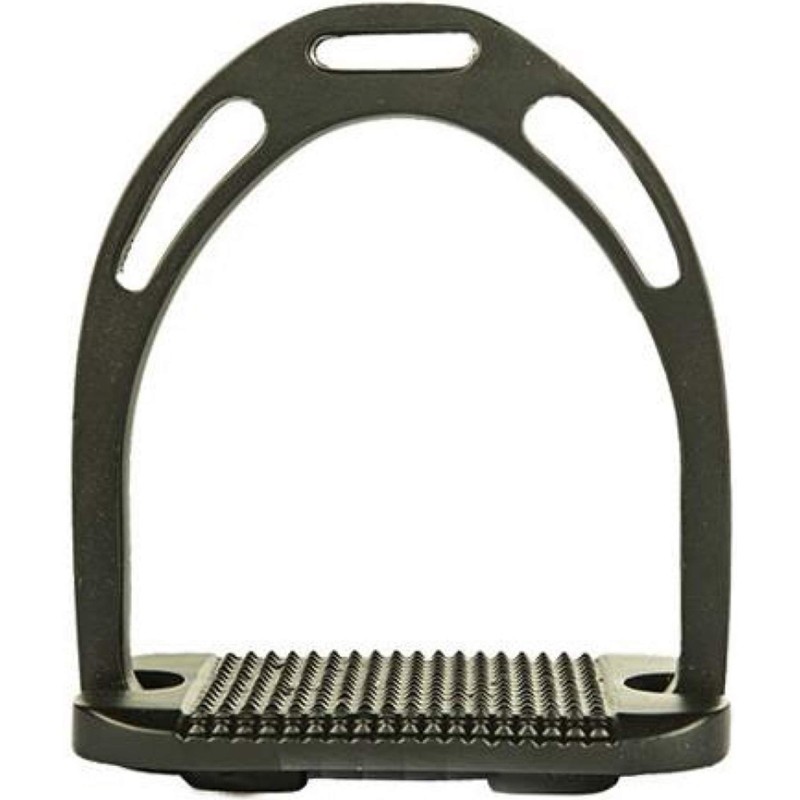 HKM Sports Equipment Aluminium Stirrups Light Pair Black