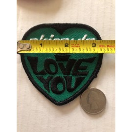 Skiroule I Love You Vintage Patch NOS Snowmobile Arctic Snow Winter 70s Jacket