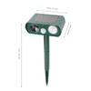 Solar Power Garden Ultrasonic Pest Mouse Snake Repeller Repellent