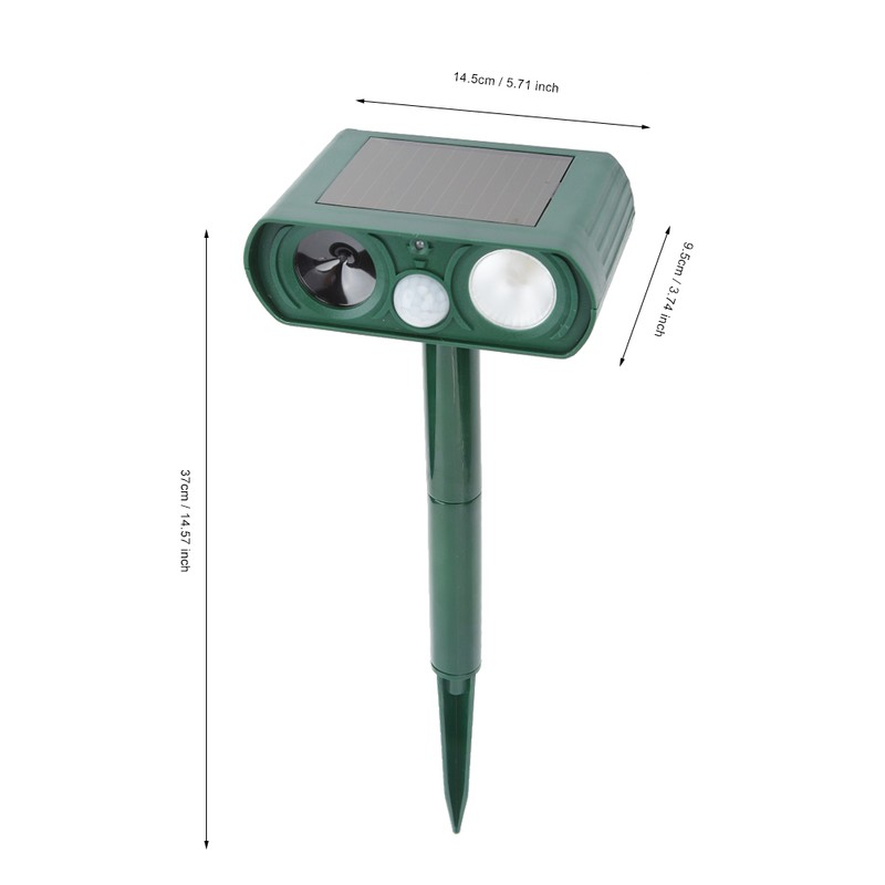 Solar Power Garden Ultrasonic Pest Mouse Snake Repeller Repellent
