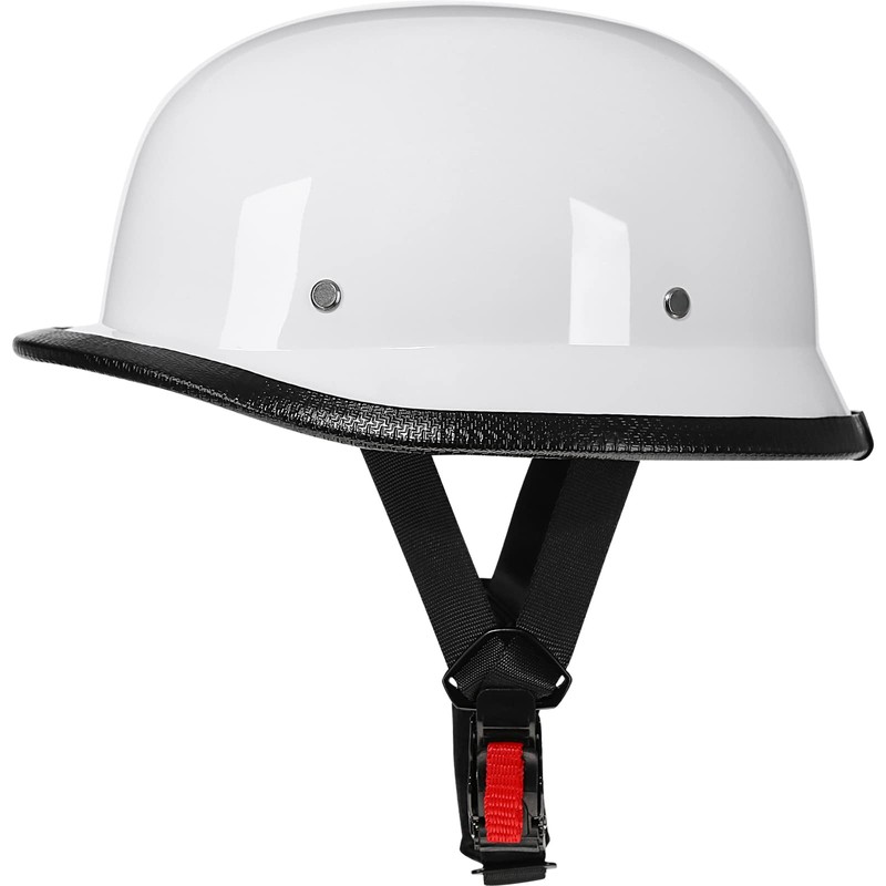 Yesmotor Helmet Half Shell German Motorcycle Helmet with Cycling Glasses