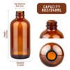 PINIWON 24 Pack 8 oz Amber Glass Bottles, Boston Round