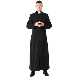 Ivyrobes Unisex Adults Roman Pulpit(Clergy) Cassock XX-Large Black 57
