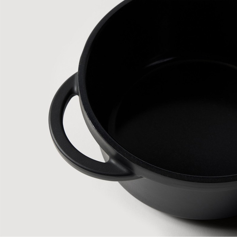 JAJU [JAJU] Lightweight Cast Iron Double-Handled Pot_18CM