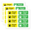 24 Pcs Diesel Stickers and Petrol Stickers Fuel Cap Reminder