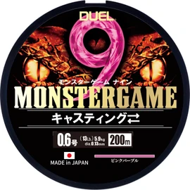 Duel 9-Strand PE Line Monster Game 9 Casting ⇔ 200m 0.6 No