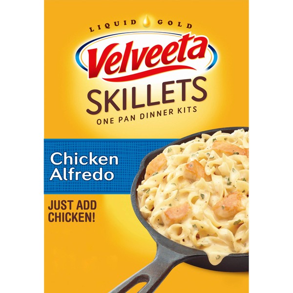 Velveeta Skillets Chicken Alfredo One Pan Dinner Kit with Cheese