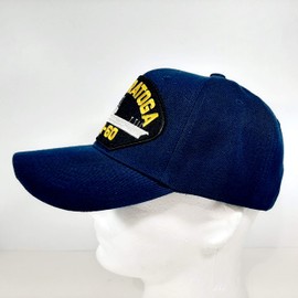 EAGLE CREST USS Saratoga CVA-60 Embroidered Patch Cap Baseball Hat Strapback Navy Blue