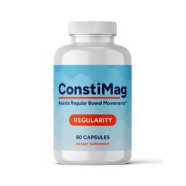 ConstiMag - Magnesium Citrate for Constipation Relief - 90 Capsules - Gentle & Smooth, Stool Softening for Men & Woman - Best Magnesium for Constipation