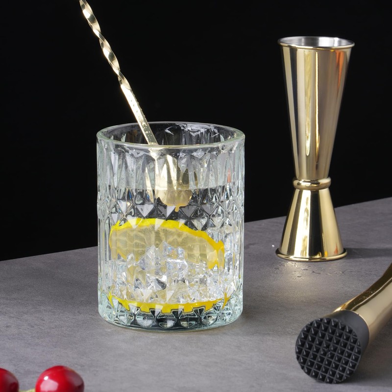 Gbuxska Gold Muddler for Cocktails, 10 Inches Bar Spoon, 1