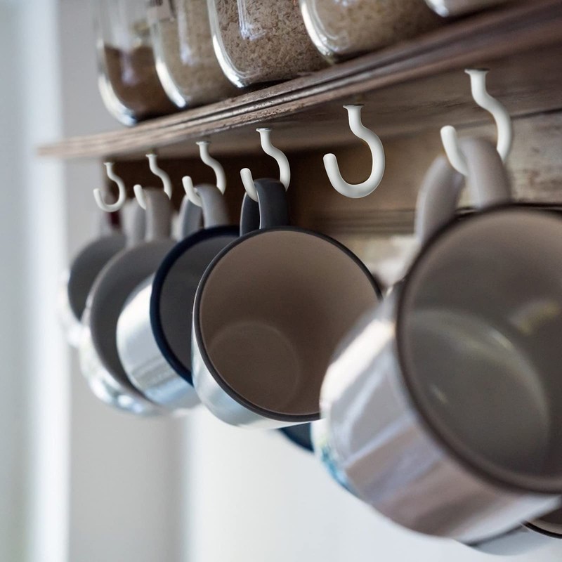 Zhenle Screw Hooks, 75 Pieces Hook Screws Screw Hooks Vinyl