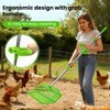 2026 Upgraded 2-in-1 Chicken Poop Scooper & Rake with Handle,