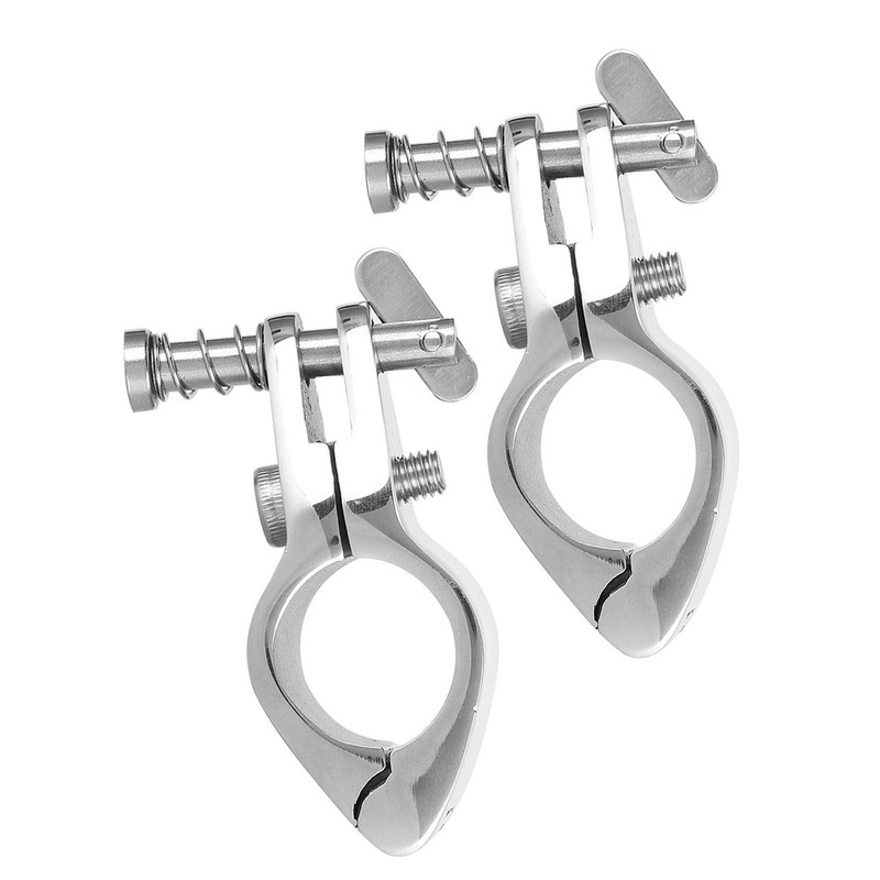 2pcs Steel Boat Hinged Upper Jaw Slide Marine Hardware Fittings