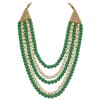 Aheli Kundan Pearl - Juego de collar y pendientes largos