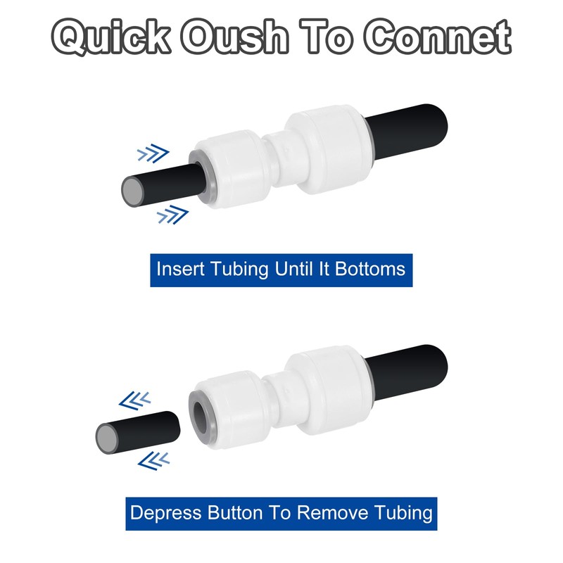 sourcing map 3Pcs Push to Connect Fittings, 5/16" OD x