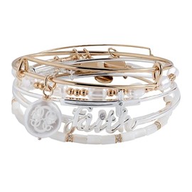 Alex and Ani Faith Bracelets, Set of 5