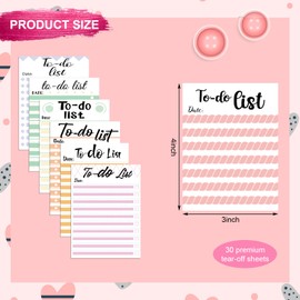 12 Pack Sticky Notes Notepad 3 x 4 Inch Cute to Do List Daily Lined Small Memo Planning Planner Assorted Colors 360 Sheets for Fridge Office Shopping List Notepad Reminders (Striped Style)