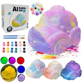 vecora Paint Your Own Car Lamp Kit,3D Turtle Night Light,DIY Car Night Light Arts & Crafts Kit for Kids, Arts & Crafts for All Ages, Birthday and Holiday Gifts for Boys & Girls