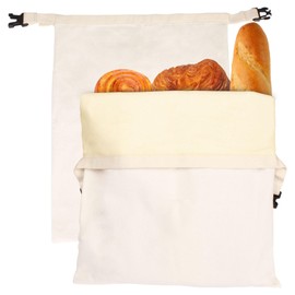 Bread Bags for Homemade Bread Beeswax：Reusable Sourdough & Homemade Bread Storage Bags - 2 Pack (XL-13 * 17 IN)