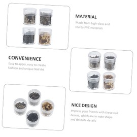 Ipetboom Note-Shape Nail Sequins Manicure Supplies Easy to Use Material for Charming Nail Art for Home and Salon Use Suitable for Occasions