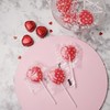 Heart Shaped Lollipops, Individually Wrapped Strawberry Flavored Suckers, Easter Basket