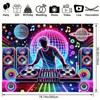 BlissYard Blacklight Tapestry DJing Black Light Hanging Backdrop DJ Music