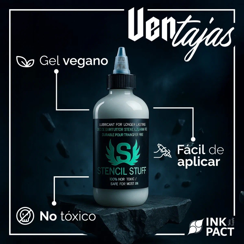Stencil Stuff 8 Oz Gel Para Transferencia De Tatuajes