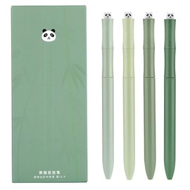 Oruiiju Gel Pens, 4 Pieces 0.5mm Retractable Gel Pen Panda Series Gel Pen Set by