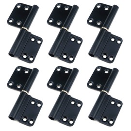 Quluxe 3.6-inch Flag Hinges Aluminum Alloy Lift Off Hinge Detachable Door Hinge- Black (Pack of 6)