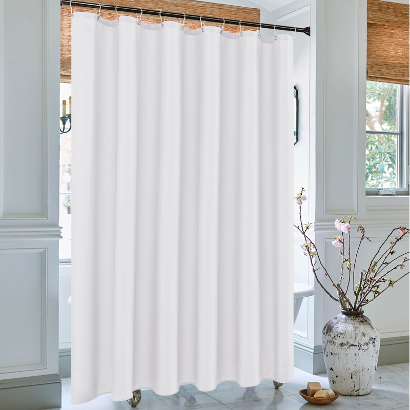 Biscaynebay Fabric Narrow Shower Stall Curtain Liners 36 Inch Width