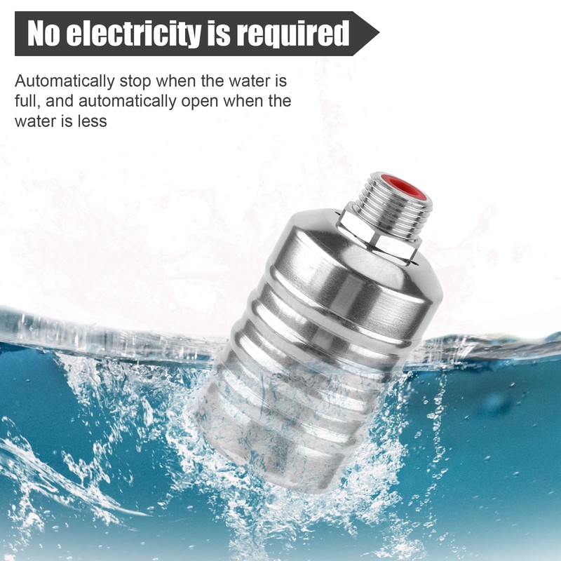 Water Float Valve, 1/2 Inch 3/4 Inch Stainless Steel Float