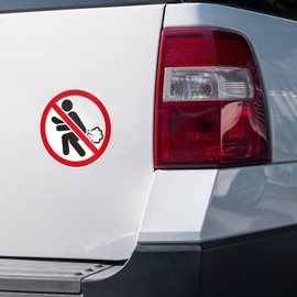 No Farting Prohibition Car Bumper Vinyl Sticker Decal