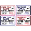 Slyrox Music Cape Cod Canal Tunnel Permit - 4.5''x 3''